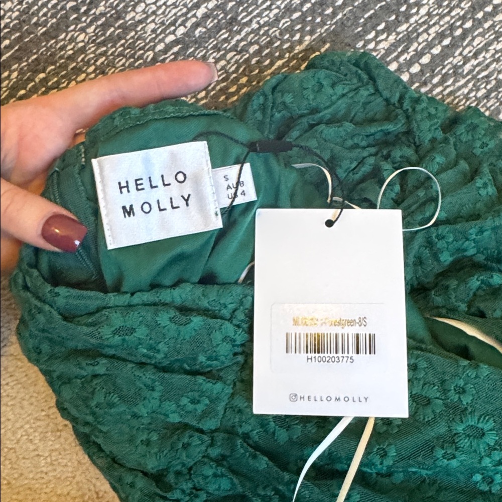 Hello Molly Strapless Emerald Dress - Picture 3 of 3
